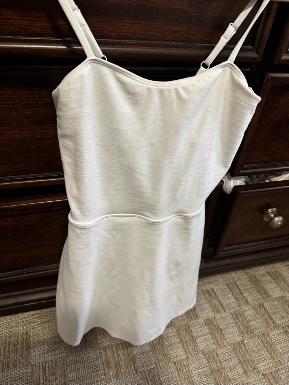 ALO Yoga Cream Bralette with Thin Straps